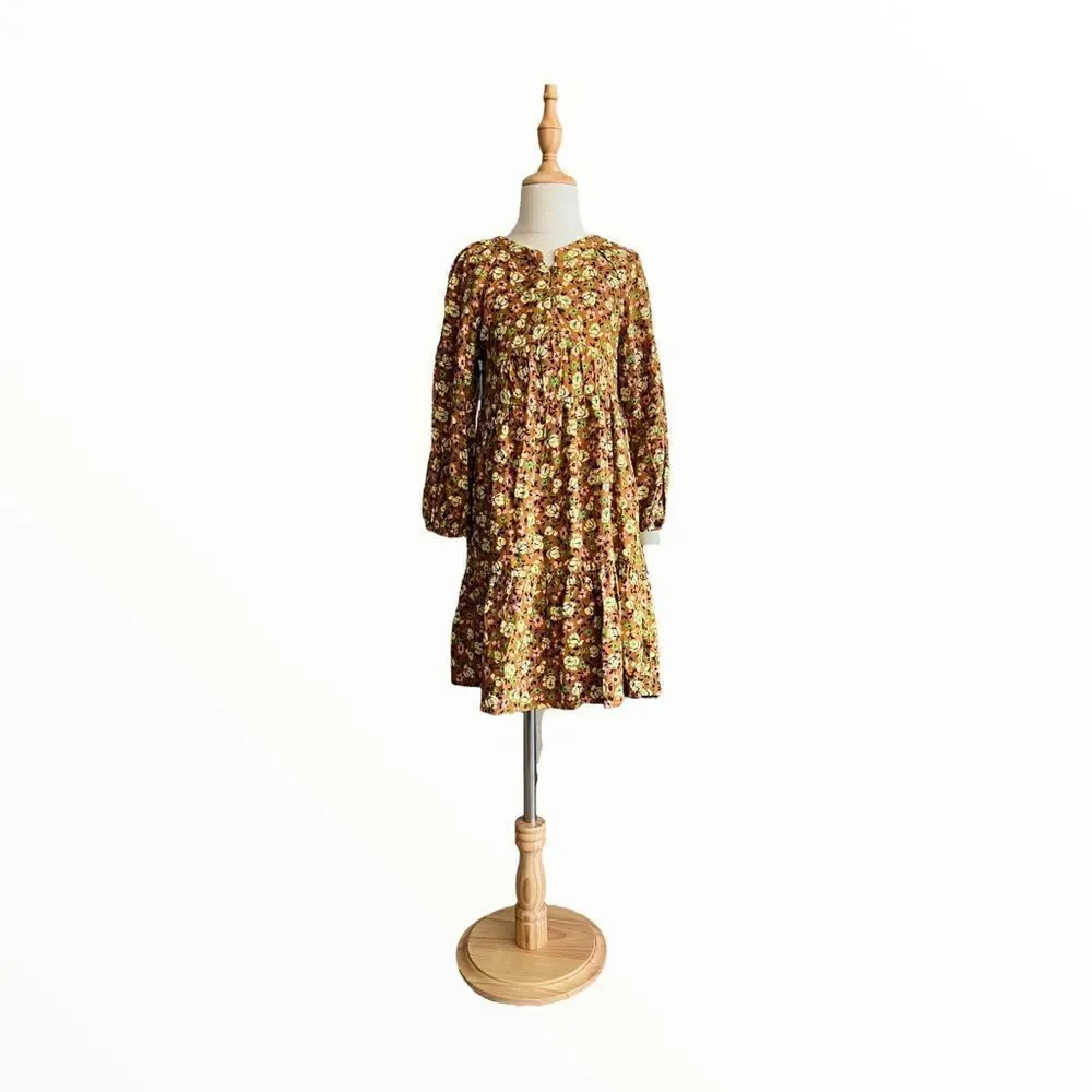 ZARA Kids | Ocher | FLORAL DRESS - Picture 6 of 11